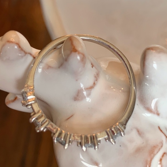 Aquamarine Dot-Dash Ring 925SS-NWOT - Picture 4 of 6